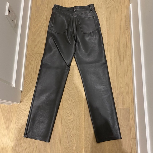 Wilfred Melina Vegan Leather Pants - Dark Grey - Sz. 2 - Picture 6 of 7